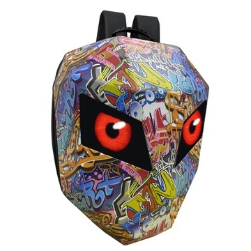 CRELANDER Led plecak motocyklowy, wodoodporny, przedłużenie kasku - Różowy