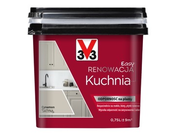V33 FARBA RENOWACJA EASY KUCHNIA 0,75l CYNAMON