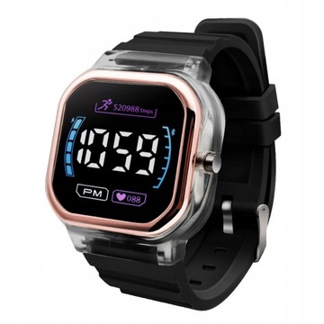 Children Electronic Watch LuminousWaterproof Squar