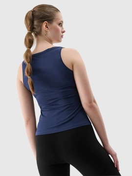 4F ЖЕНСКАЯ ФУТБОЛКА БЕЗ РУКАВОВ TSLEF041 ТЕМНО-СИНЯЯ M