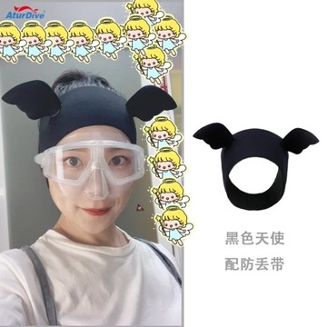 hair protection ear, swimming cap, diving modeling headgear, cartoon ear