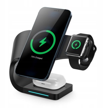 Magnetic wireless charger four in one 15W fast charging bracket