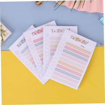 4 Tęczowe karteczki samoprzylepne naklejki notatki przenośne naklejki memo