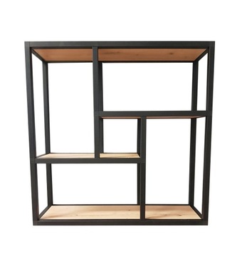 PÓŁKA ŚCIENNA loft RUBIKON 70x70 cm industrialna