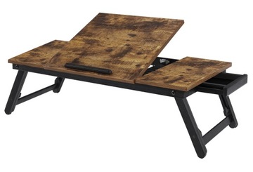Складной стол для ноутбука, поднос для кровати, подставка в деревенском стиле