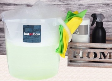 ПРОЗРАЧНОЕ ВЕДРО С НОСИКОМ И ВОРОНКОЙ ДЛЯ НАШИВКИ, 15 Л.