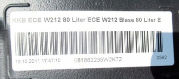 MERCEDES TŘÍDA E W212 1.8 KOMBI NÁDRŽ PALIVA