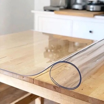 Мягкая защитная пленка стеклянного коврика для столешницы стола 1,5 мм 90X160 стола