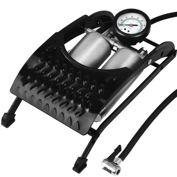 МОЩНЫЙ ДВУХПОРШНЕВЫЙ ВЕЛОСИПЕДНЫЙ НАСОС НА НОЖКАХ