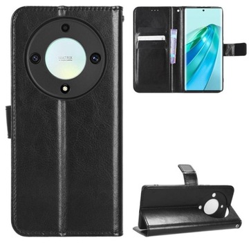 Etui Smart Crazy do Honor Magic 5 Lite 5G czarne Case Pokrowiec