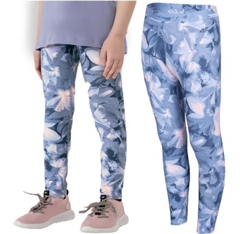 DZIEWCZĘCE LEGGINSY SZYBKOSCHNĄCE 4F GETRY JLEG005