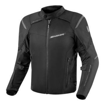 Мотоциклетная куртка SHIMA RUSH 2.0 BLACK текстильная непромокаемая БЕСПЛАТНО