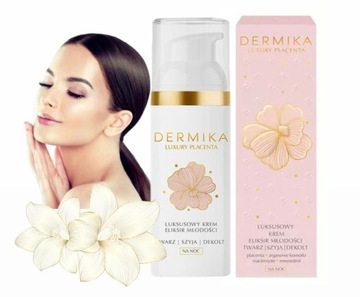 Dermika Luxury Placenta Luksusowy Krem-Eliksir młodości na noc 50 ml