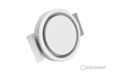 Stylowy gipsowy anemostat Ergovent 125 mm zestaw