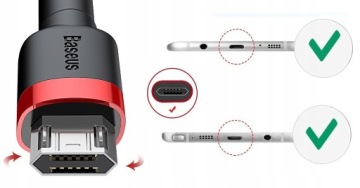 BASEUS POWERFUL USB MICRO USB СОЕДИНИТЕЛЬНЫЙ КАБЕЛЬ 1.5A 2m