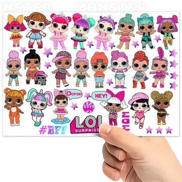 МОЮЩИЕСЯ ВРЕМЕННЫЕ ТАТУ ДЛЯ ДЕТЕЙ КУКЛЫ ЛОЛ СЮРПРИЗ, ОРИГИНАЛЬНЫЕ ДИЗАЙНЫ