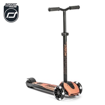 Scoot and Ride Highwaykick 5+ LED - Peach