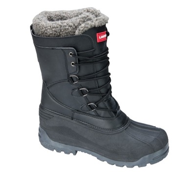 LAHTI PRO L3080241 ŚNIEGOWCE WYSOKIE SKÓRA SYNTET. CZARNO-SZARE, 