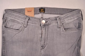 LEE spodnie SKINNY regular grey SCARLETT W33 L33