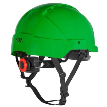 KASK HEŁM OCHRONNY ATRA 10V WENTYLOWANY ZIELONY