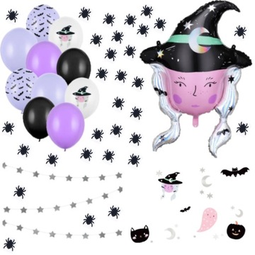 Zestaw MEGA HALLOWEEN 14 el balony na HALLOWEEN