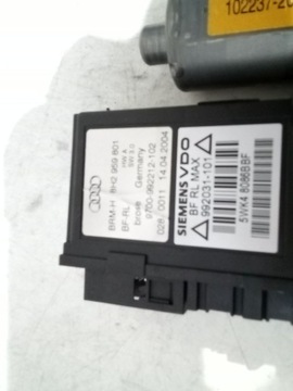 AUDI A4 B6 CABRIO MODUL MOTOREK OKNO LEVÝ 8H2959801