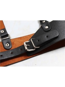 ЖЕНСКАЯ КОЖАНАЯ РЕМНЯ ПОВЕРХ РУБАШКИ ДЕКОРАТИВНАЯ РЕМНЯ