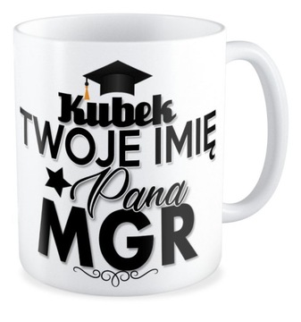 KUBEK prezent dla STUDENT MAGISTER TWOJE IMIĘ