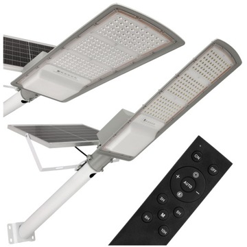 Mocna Duża Lampa Solarna LED Uliczna Ogrodowa Regulowany Panel + Pilot