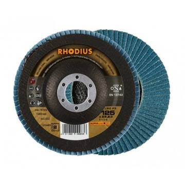 Rhodius Tarcza listkowa 125 mm x 22,23 gr 80