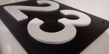 tabliczka adresowa 3D numer domu 30cm