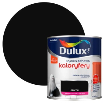 DULUX SZYBKA ODNOWA Kaloryfer Czarny 0,75L FARBA