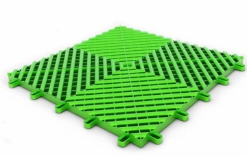 Płytki polipropylenowe PP 40M LIGHT GREEN do studia detailingowego