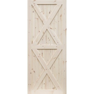 Loft XX drzwi przesuwne sosnowe RADEX 60 70 80 90