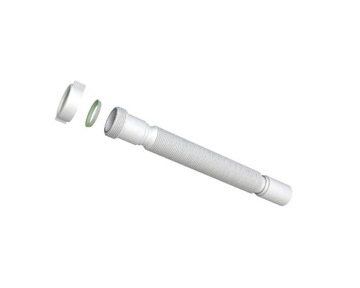 Большая защелкивающаяся пробка с переливом, сифон-гармошка хромированный, диаметр 32