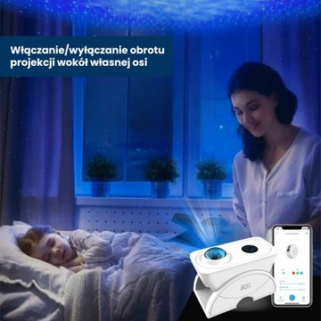 Inteligentny projektor nocnego nieba BOT S3 - music & flexible, niebieski