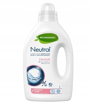 NEUTRAL PŁYN DO PRANIA KOLORÓW 20 PRAŃ 1000ML