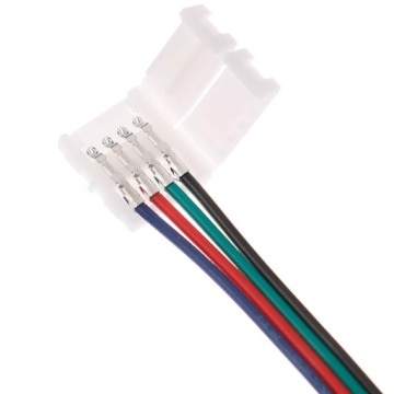 FEMALE CONNECTOR + HIGH-SPEED CONNECTOR LED RGB 4PIN 10mm