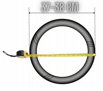 ЗАМШЕВЫЙ АЛЬКАНТАРА Чехол на руль UNIVERSAL 37 – 38 СМ ПРЕМИУМ