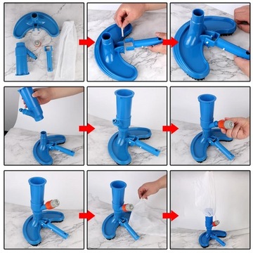 ODKURZACZ BASENOWY ZESTAW DO CZYSZCZENIA BASENU OCZKA WODNEGO DNA BASENÓW