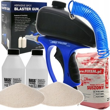 PIASKARKA PISTOLET DO PIASKOWANIA WĄŻ PIASEK 25kg