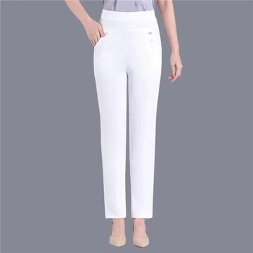 Candy Colors Women Stretch Classic Pants Elegant S