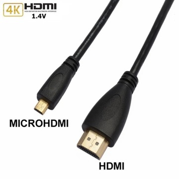 Nylonowy warkocz 4K 60HZ TPU HDMI 1080P Micro Mini do HDMI-kompatybilny