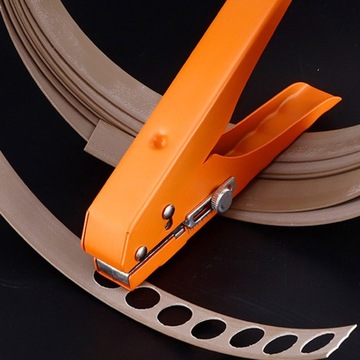 Дырокол с одним отверстием и регулируемой шкалой для картона ПВХ толщиной 15 мм.