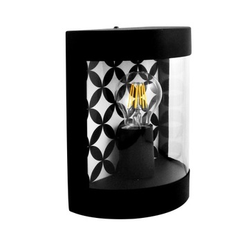 Kinkiet ogrodowy MURET 1xE27 czarny max 10W LED