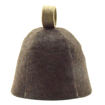 Czapka do sauny wełniana z taśmą UNISEX- L
