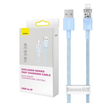 BASEUS KABEL DO TELEFONU USB TYPU A LIGHTNING SZYBKIE ŁADOWANIE QC 2.4A 2M