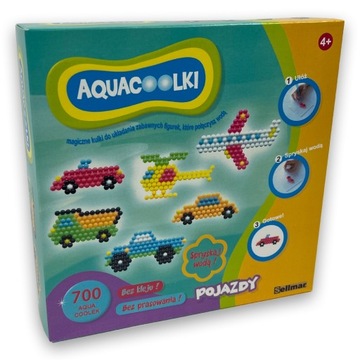KORALIKI WODNE 700 SZTUK AQUACOOLKI POJAZDY