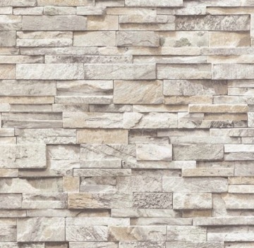 TAPETA WZÓR KAMIEŃ MUR ŁUPEK EFEKT 3D PAPIEROWA
