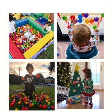 Разноцветные шарики для палатки, водного манежа или сухого бассейна, 100 шт.